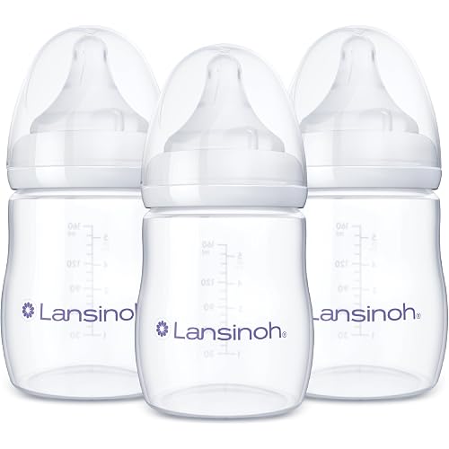 Lansinoh Anti-Colic Baby Bottles, 5 Ounces, 3 Count