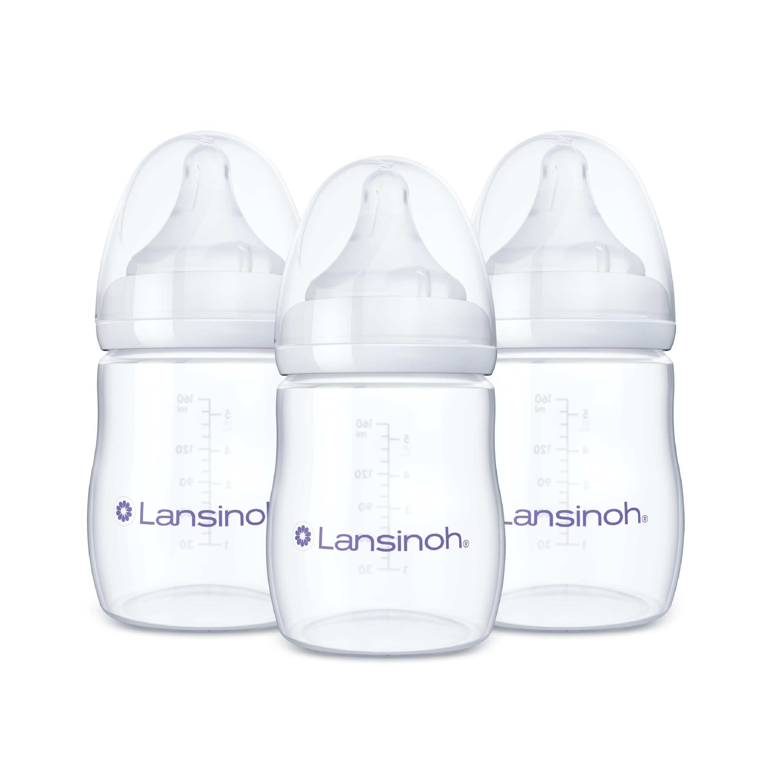 Lansinoh Anti-Colic Baby Bottles, 5 Ounces, 3 Count