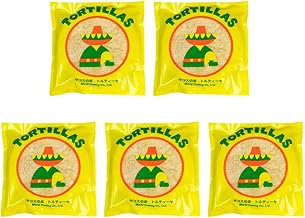Set of 5, Calcined and Frozen Corn Tortilla, Size M, 9.1 oz (260 g) (10 pieces) x 5 tacos