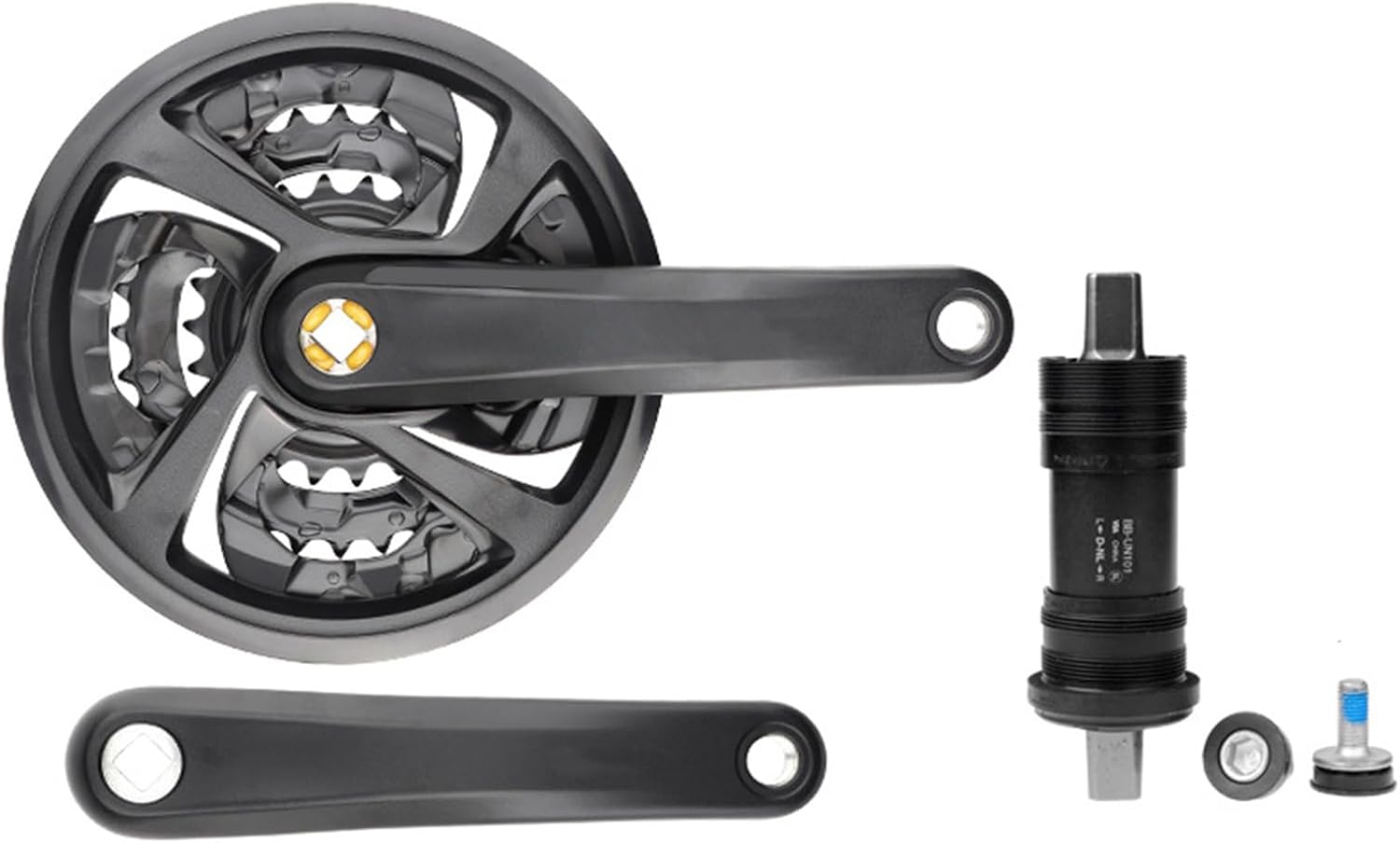 角穴マウンテンバイククランクセットロード折り畳まれたテーパー安全性を強化し、軽量自転車を保護