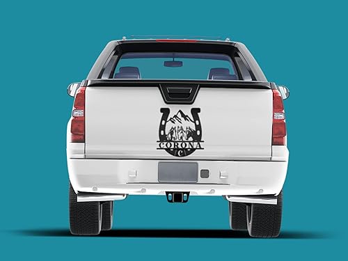 Miniatura 7 de Calcomanía de caballo occidental con herradura personalizada apellido o nombre adhesivo de vinilo para tu camión calcomanía para troca