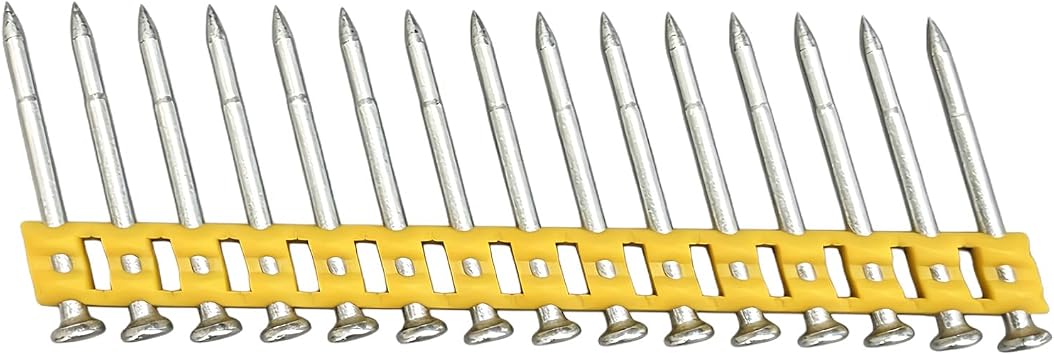 1 1/2Collated Concrete Nails for Dewalt DCN890 1005pcs/pack | Full Round Head Hardened Steel Pins for Drywall,Concrete,Metal Track