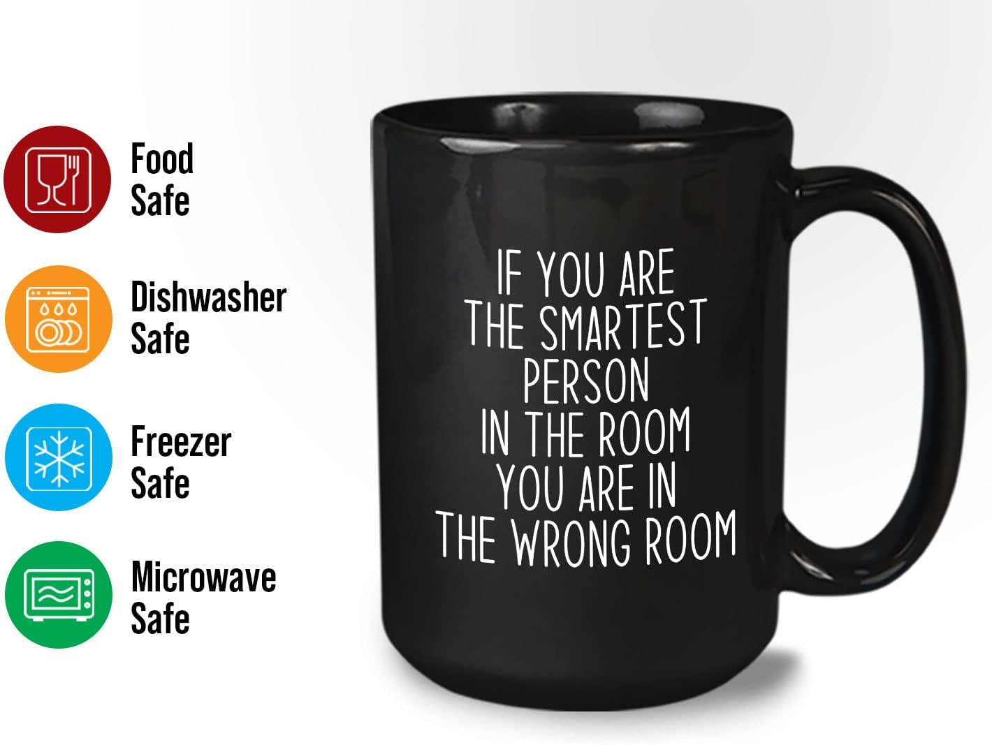 Bubble Hugs Leadership Coffee Mug 15oz Black wrong room - Bosses Day Gifts for Women Male Bosses Goodbye Friend Gift Manager Thank You Boss Day Lady