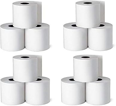 1InTheOffice Adding Machine, Register, and Calculator Rolls 2 1/4" x 130 1-Ply, 12/Pack 130