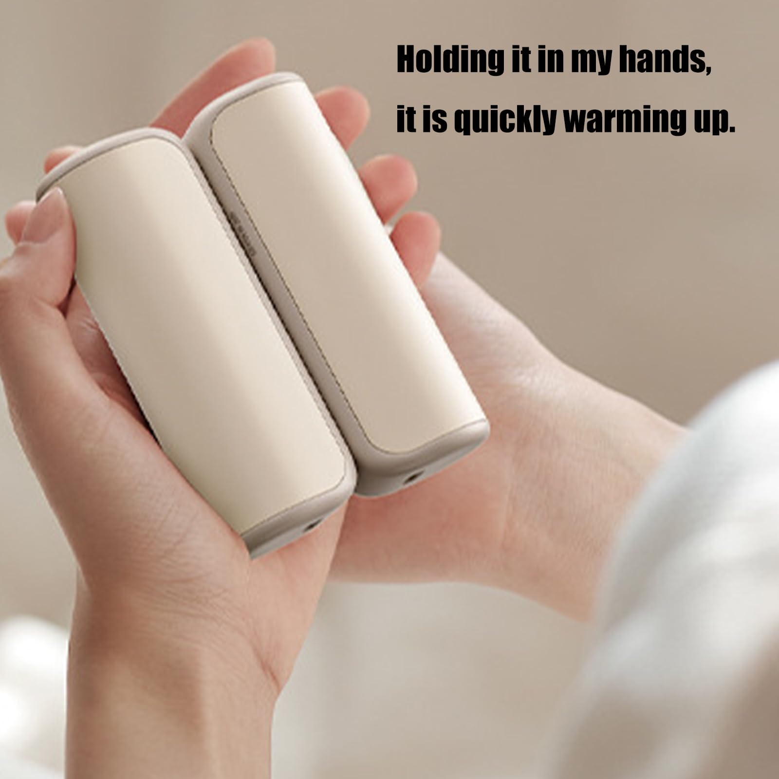Chauffe-mains électrique double face avec fixation réglable et rechargeable