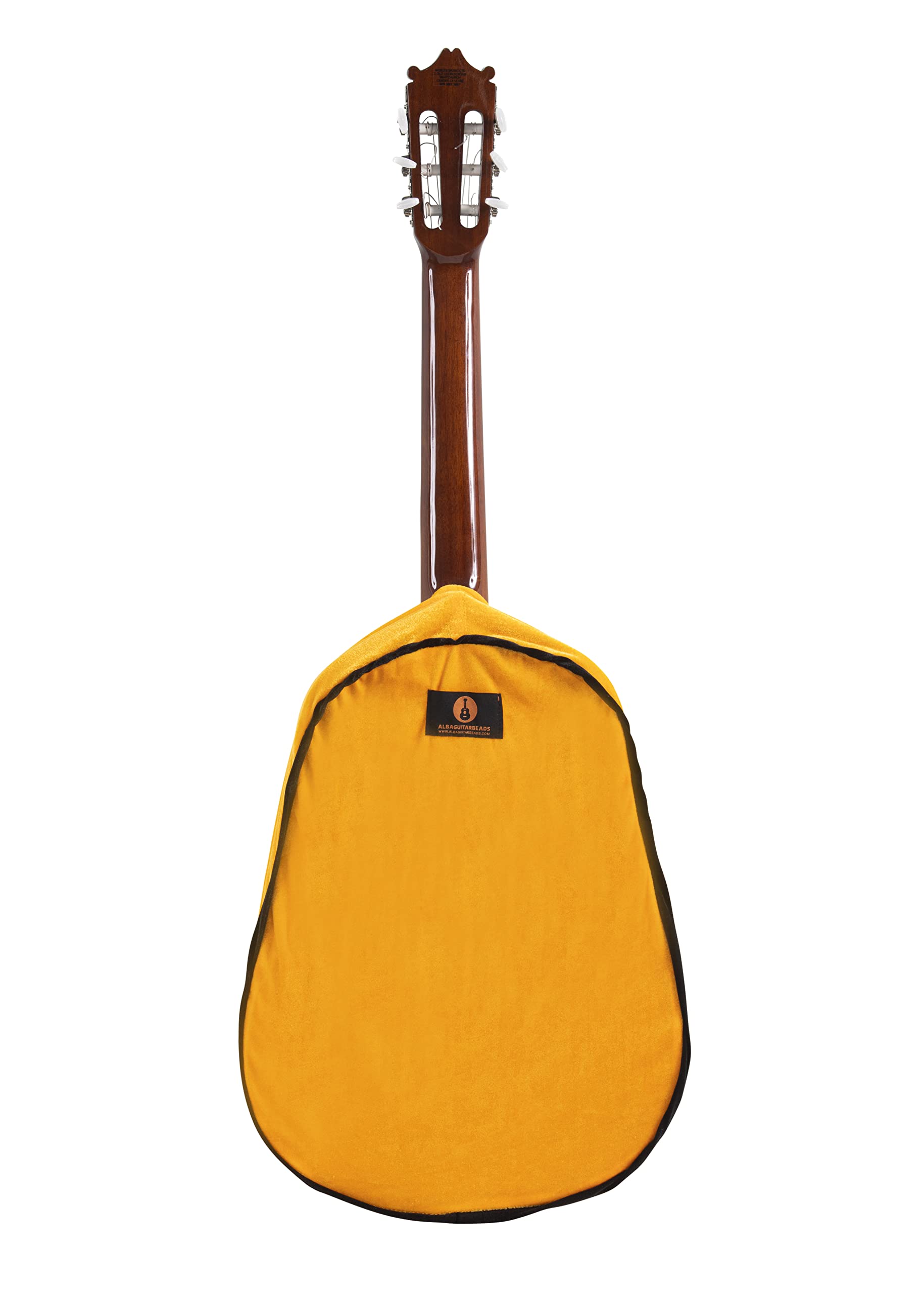 Alba GB Dust Cover - Envoltura Protectora para Guitarras clásicas, Funda de Terciopelo para Guitarras acústicas y eléctricas, Naranja