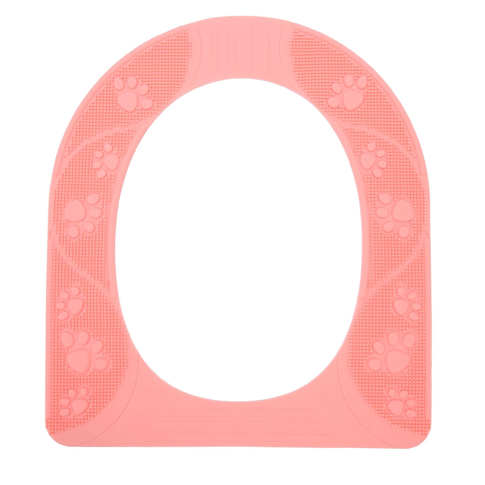 ETiMEFour seasons universal toilet cover washable silicone non slip toilet cover pads (Pink)