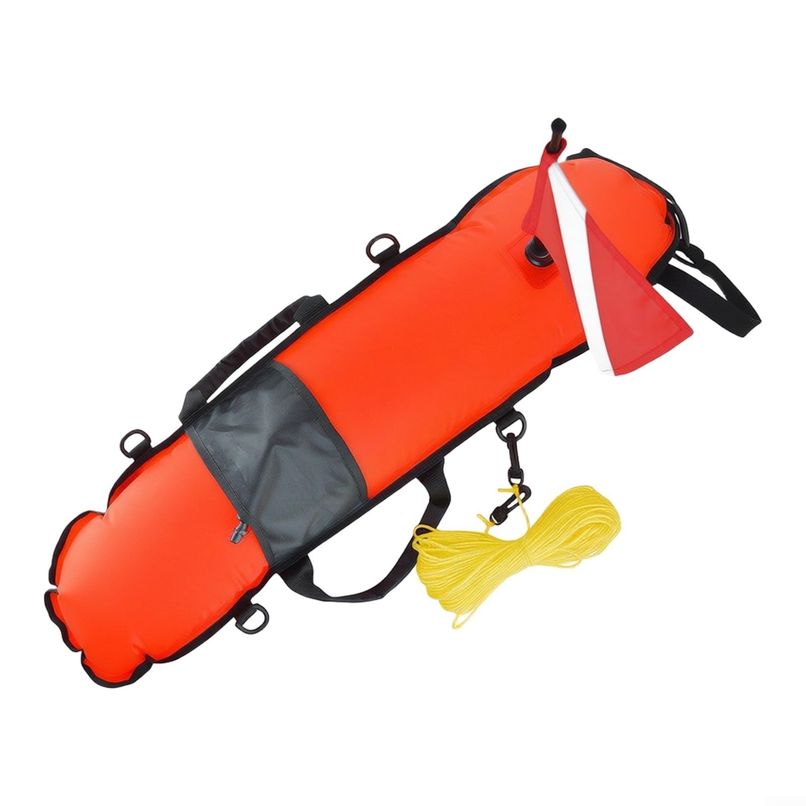 Tauchboje Orange 85cm mit Taucherflagge Tauchboje Orange 85cm