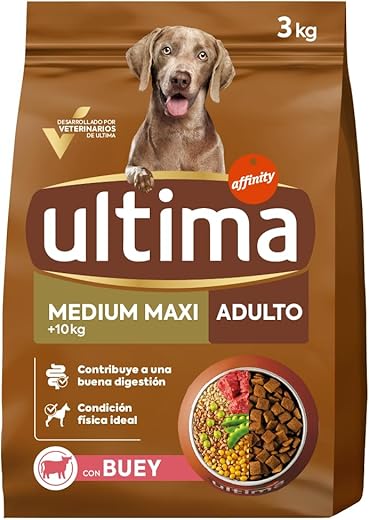 Ultima – Pienso para perros medianos y grandes Ultima Medium-Maxi Buey. 3 Kg