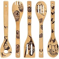 5 Piezas Cucharas de Madera para Cocinar, Gadgets Cocina, Juego