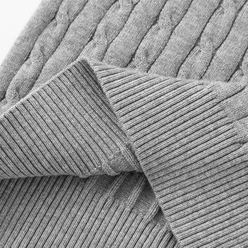 IWIHMIV Girl's Solid Color Sweaters Crewneck Long Sleeve Knit Pullover Lightweight Fall Winter Comfortable Sweaters3