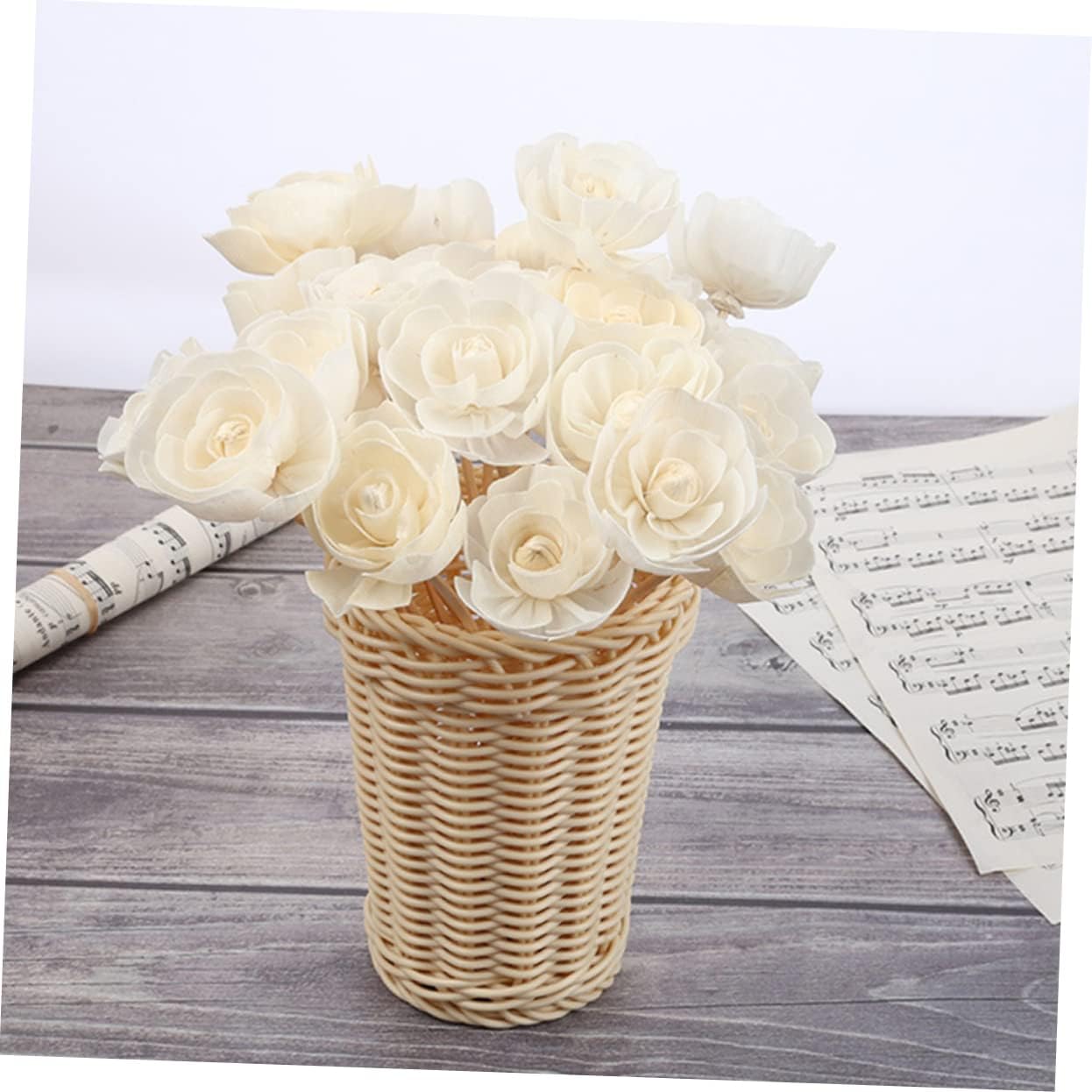 5pcs Accessories Home Diffuser Flower Bouquet Accessories Floral Essential Oil Rattan Scented Sticks Flower Reed Diffuser Aroma Diffuser Sticks Rattan Fragrance Sticks