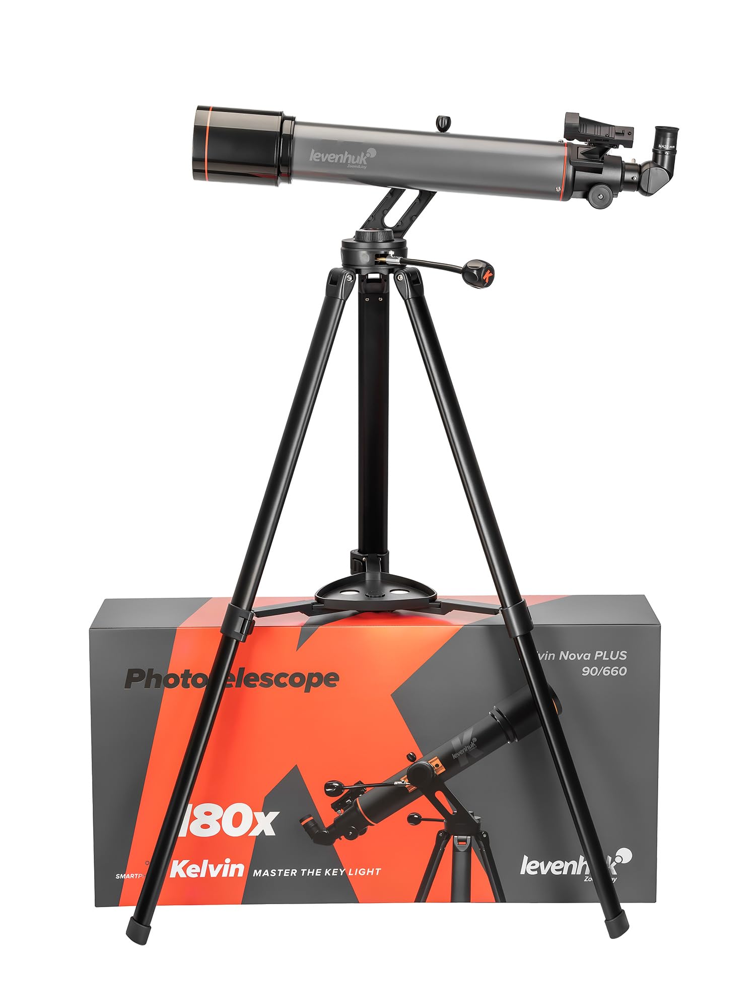 Levenhuk Kelvin Nova Plus 90/660, refrator de 90 mm