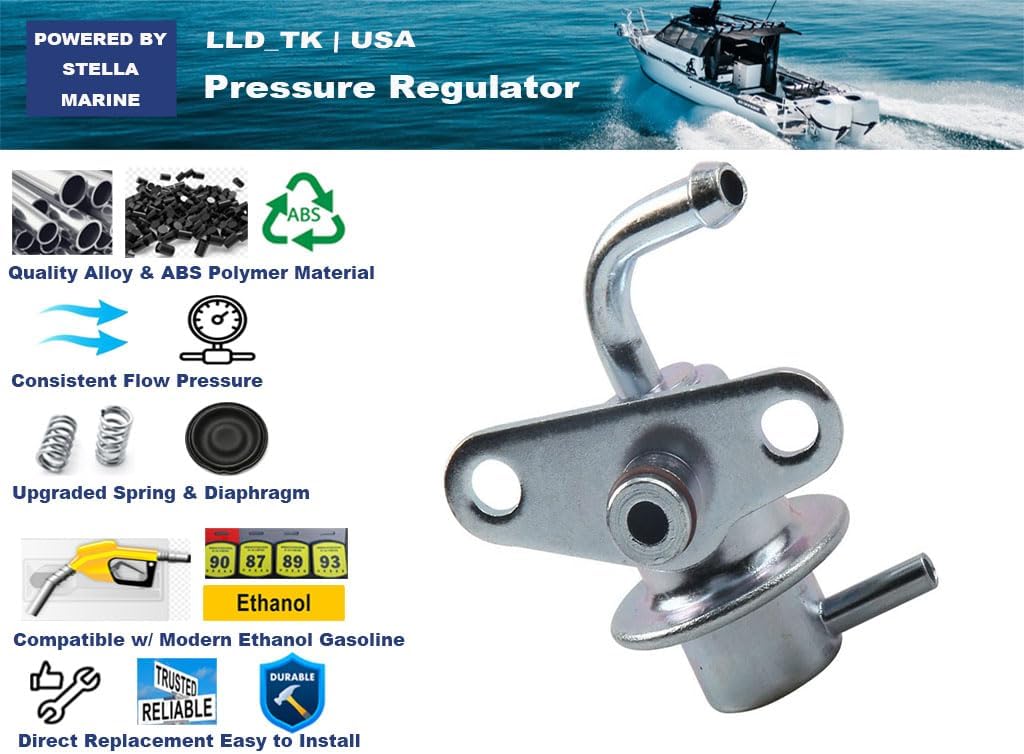 Fuel Pressure Regulator for Compatible with Mercury Outboard 880888T 880888T02
