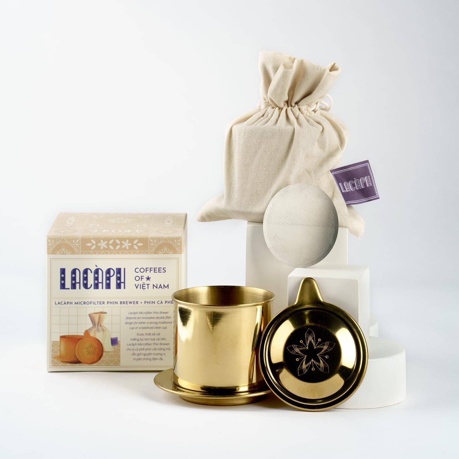 Amazon.com: LACÀPH MICROFILTER PHIN BREWER - Vietnamese Coffee Phin ...