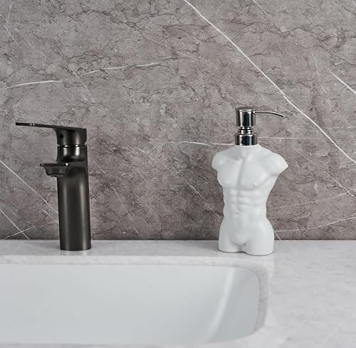 Miniatura 6 de Dispensador de jabón de cerámica con bomba de acero inoxidable 304, dispensador de líquido de loción de manos, recargable para decoración de cocina