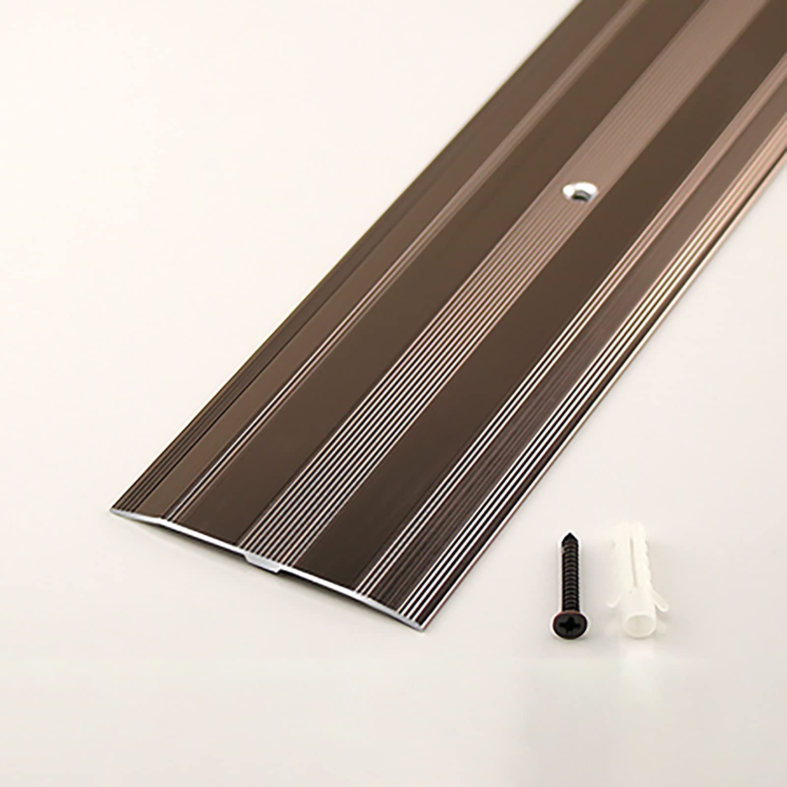Floor Transition Strips, Aluminum Transition Strip Multicolor for Floor Tile Laminate Threshold Ramp(Rose Gold)