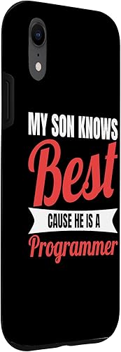 Miniatura 3 de Programmer Son for Mom of a Developer and Dad of a Coder Case for iPhone XR