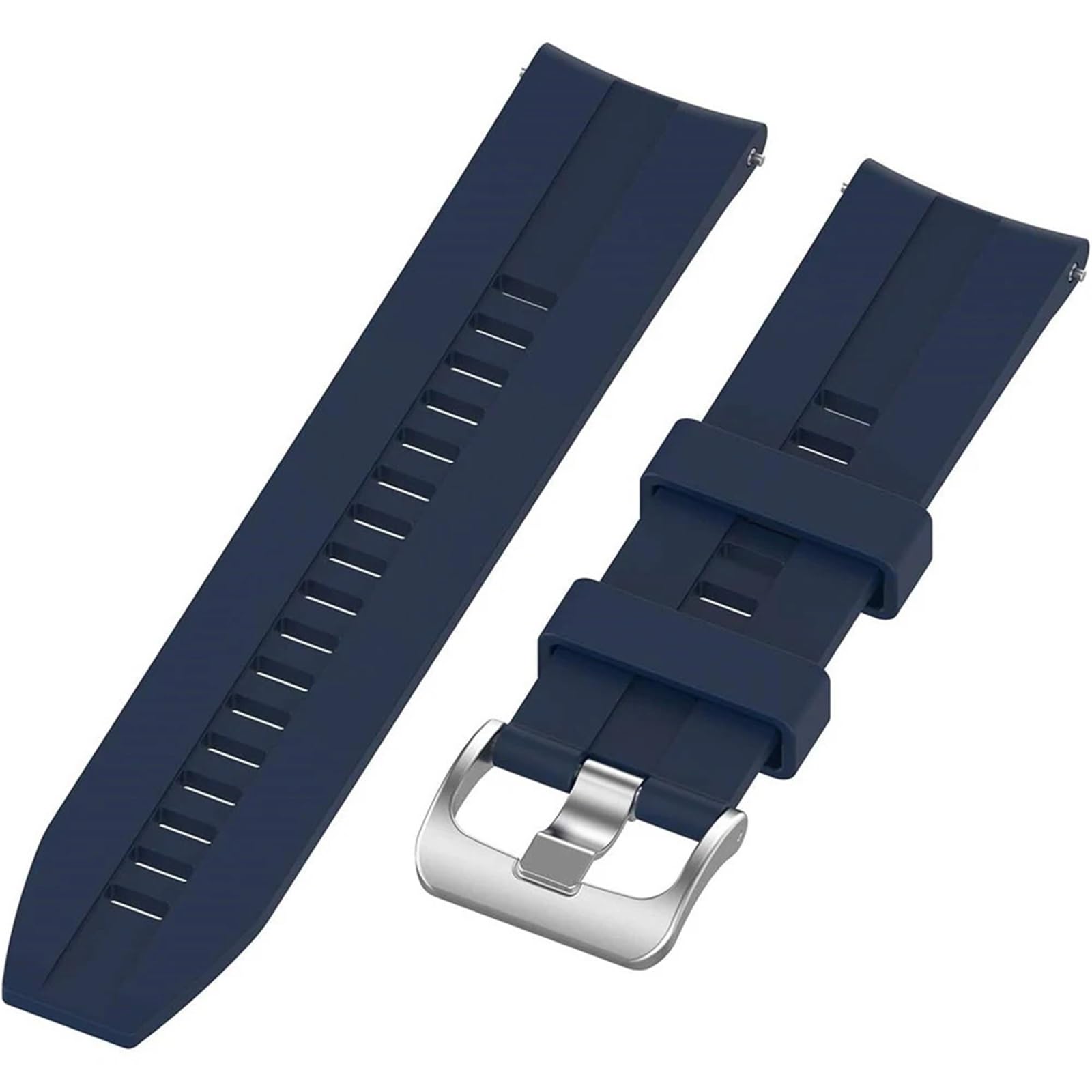 Uniwersalny zapasowy pasek do zegarka 18 mm 22 mm silikonowy pasek miękka bransoletka (czarny, 18 mm)