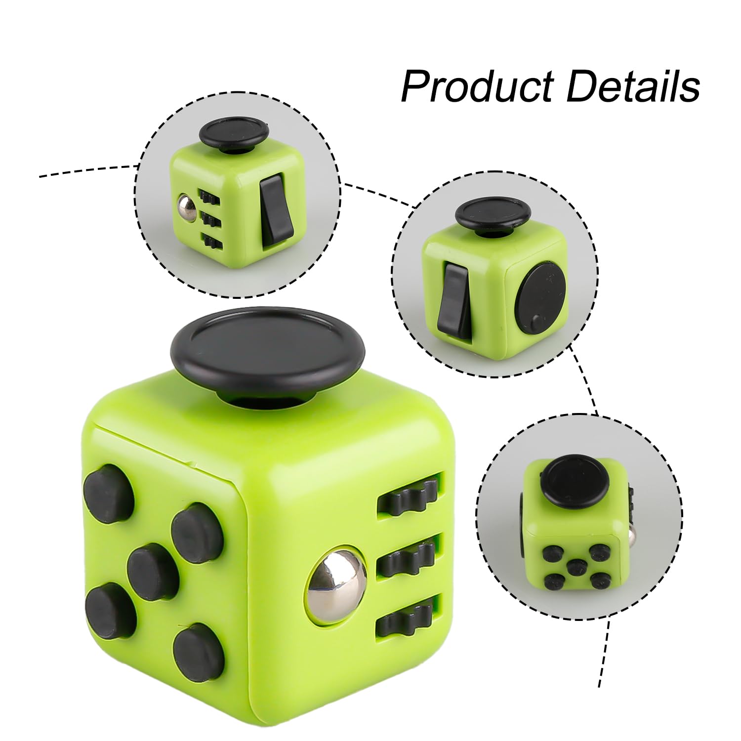 Thyonta 1 Pcs Fidget Cube Toys Multi-functional Stress Relief Cube Anti-stress Anti-anxiety for Kids Children Teen Adult - Image 3