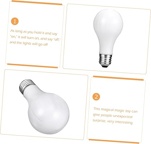 Miniatura 9 de Abaodam Recargable 3 unids Props Bombilla Led Cerrar Magia Bombilla Fiesta Ilusiones Bombilla On Off Bombilla Trick Gadgets Plástico Truco Bombilla