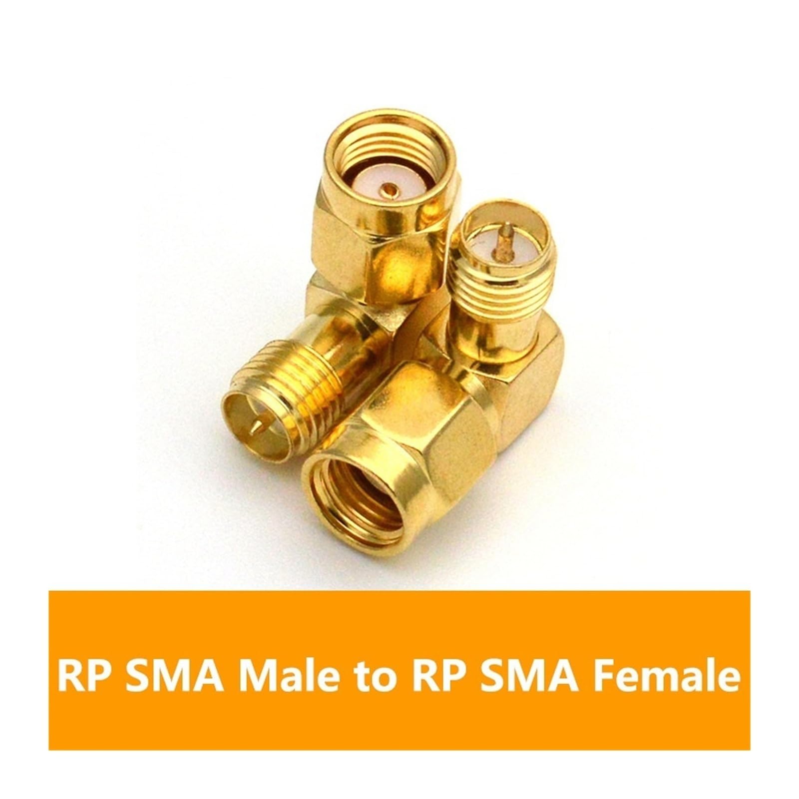 SMA Adaptateur coaxial mâle vers femelle à angle droit pour extension d'antenne 2G/3G/4G LTE (type 3)
