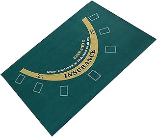 Pokermatte Pokertischauflage, Blackjack Und Texas Hold'em Erhältlich Tischmatte, 60x90 cm Pokerauflage Doppelseitige Muster, Poker Tischauflage Roulette Matte Tischspiel Aus Filz