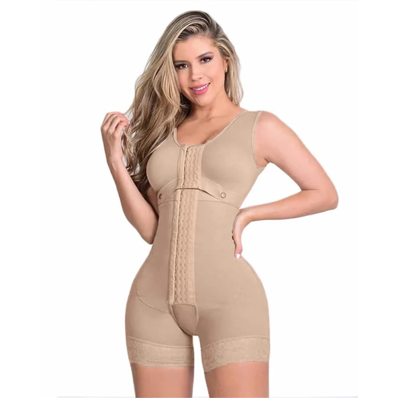 Body Moldeador con Control de Barriga for Mujer, Faja modeladora, Alta compresión Gancho y Ojo, Adelgazante