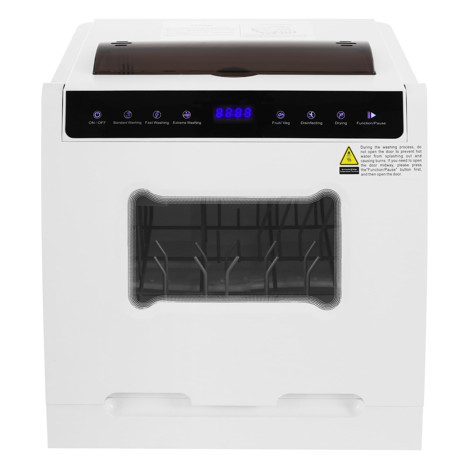 Lavavajillas de mesa con pantalla táctil Mini lavavajillas 6 programas lavavajillas 4-6 personas multifuncional camping lavavajillas autocaravana gadgets portátil Dishwasher 46 x 41 x 46 cm