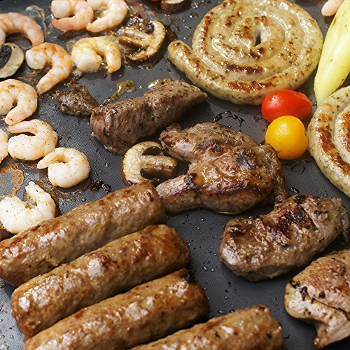 Grillmatten Set int!rend, 3 Stück, grau, extra groß für BBQ