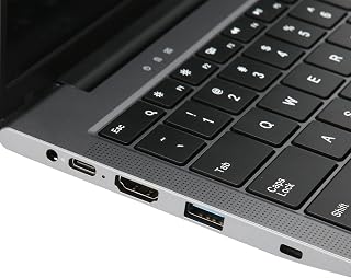 Fino Laptop de 14,1 Polegadas Windows 11 1920 X 1200 12 GB DDR4 512 GB SSD Câmera HD Alto-falantes Duplos Mic 100-240 V (plugue americano)