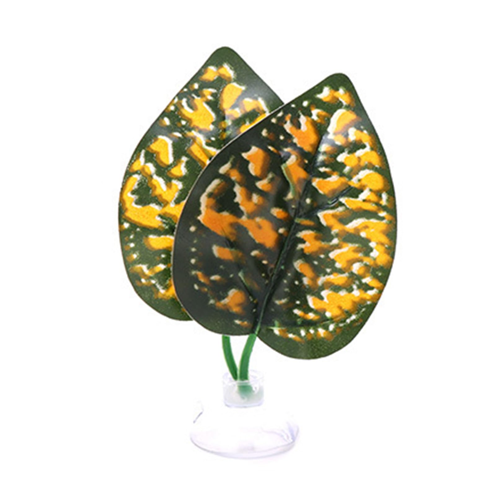 NEWFT Fish Hammock Plant Suction Cup Bed Realistic Pad Hammock Bed for FishTanks Aquariums Habitats Decoration