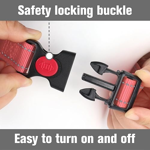 Miniatura 2 de Joytale Collar Martingale para perros, collar reflectante resistente para mayor seguridad, hebilla de liberación rápida, collares de nailon
