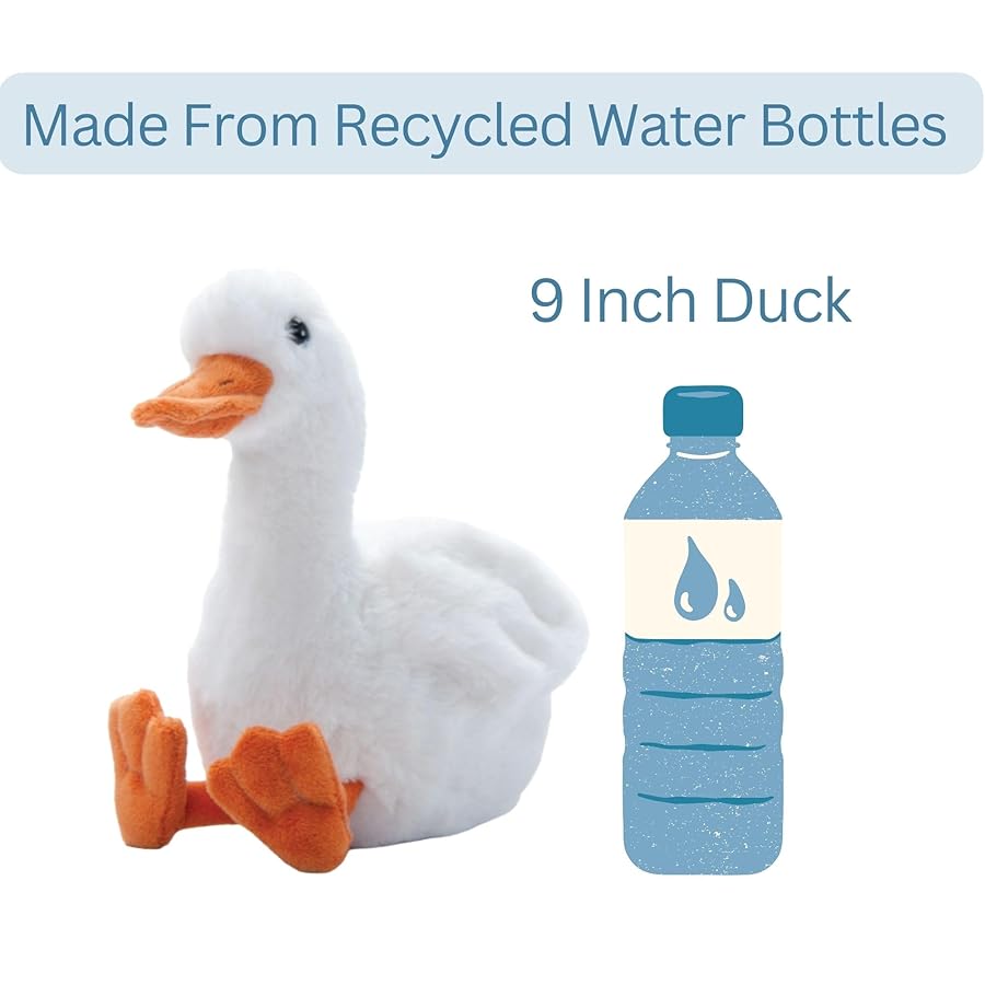 The Petting Zoo Floppy Duck Stuffed Animal Plushie, Gifts for Kids, Wild Onez Wildlife Animals, Duck Plush Toy 9 inches - image 6