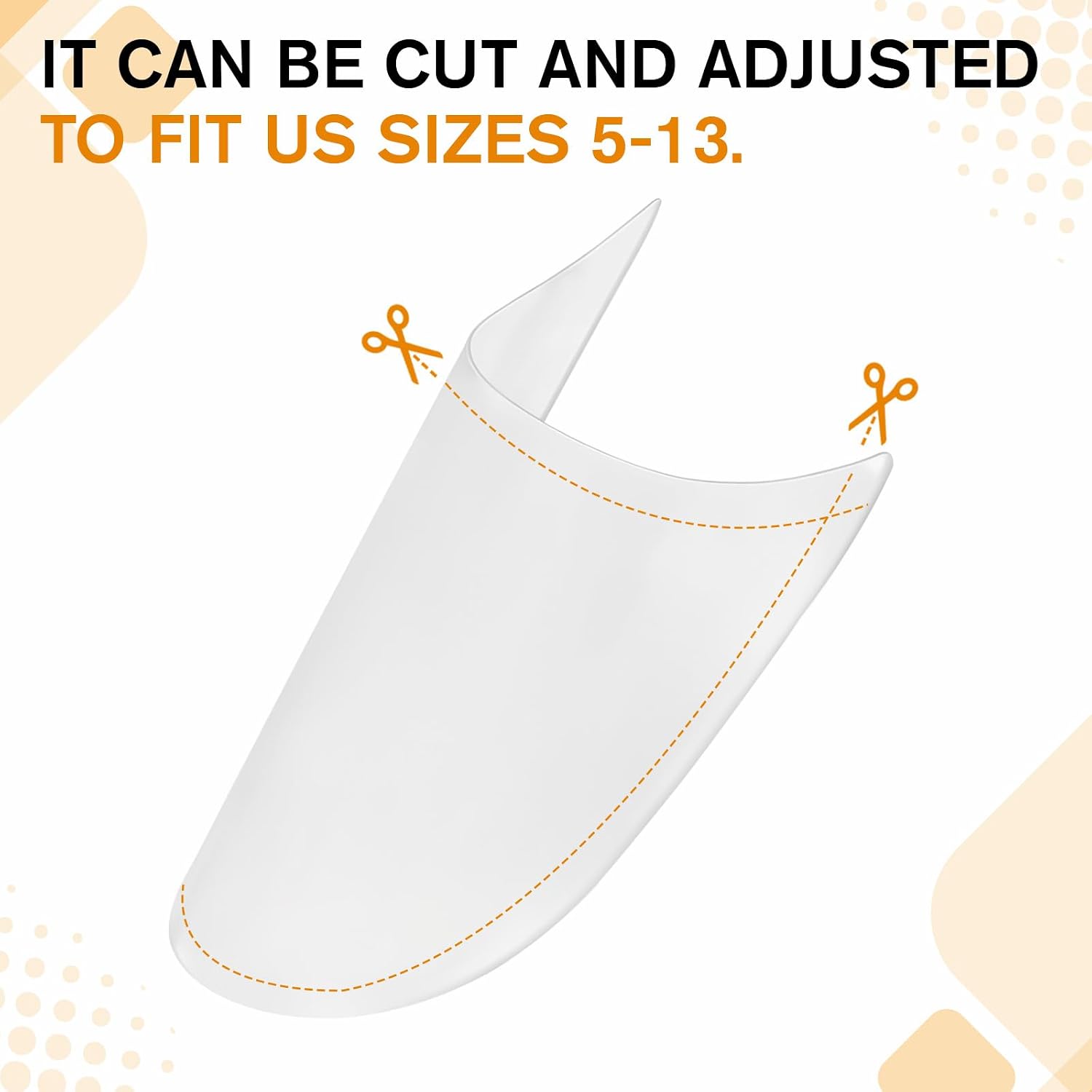 EupHHonycs Shoe Shaper Inserts, 20PCS Plastic Shoe-Tree Inserts for Men Shoe Shape Holder Shoes Crease Protector Women Clear Shoes Shaper Keeper for Sneaker Leater Golf Mules and Tall Boots