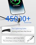 3FT Lightning Cable, 3 Pack iPhone Charger Cord Fast Charging 3 Foot Braided USB to Lightning Cable for iPhone 14 13 12 11 Pro Max Mini 10 8 7 Plus XR XS SE