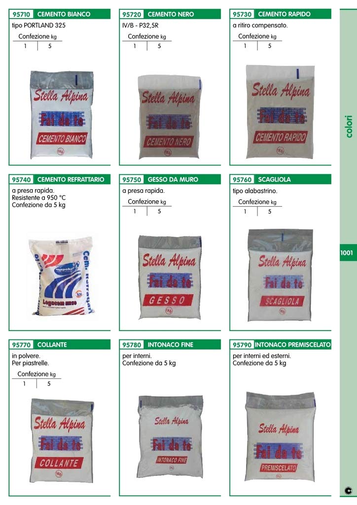 20PZ CEMENTO RAPIDO DA 1 KG SELF SERVICE