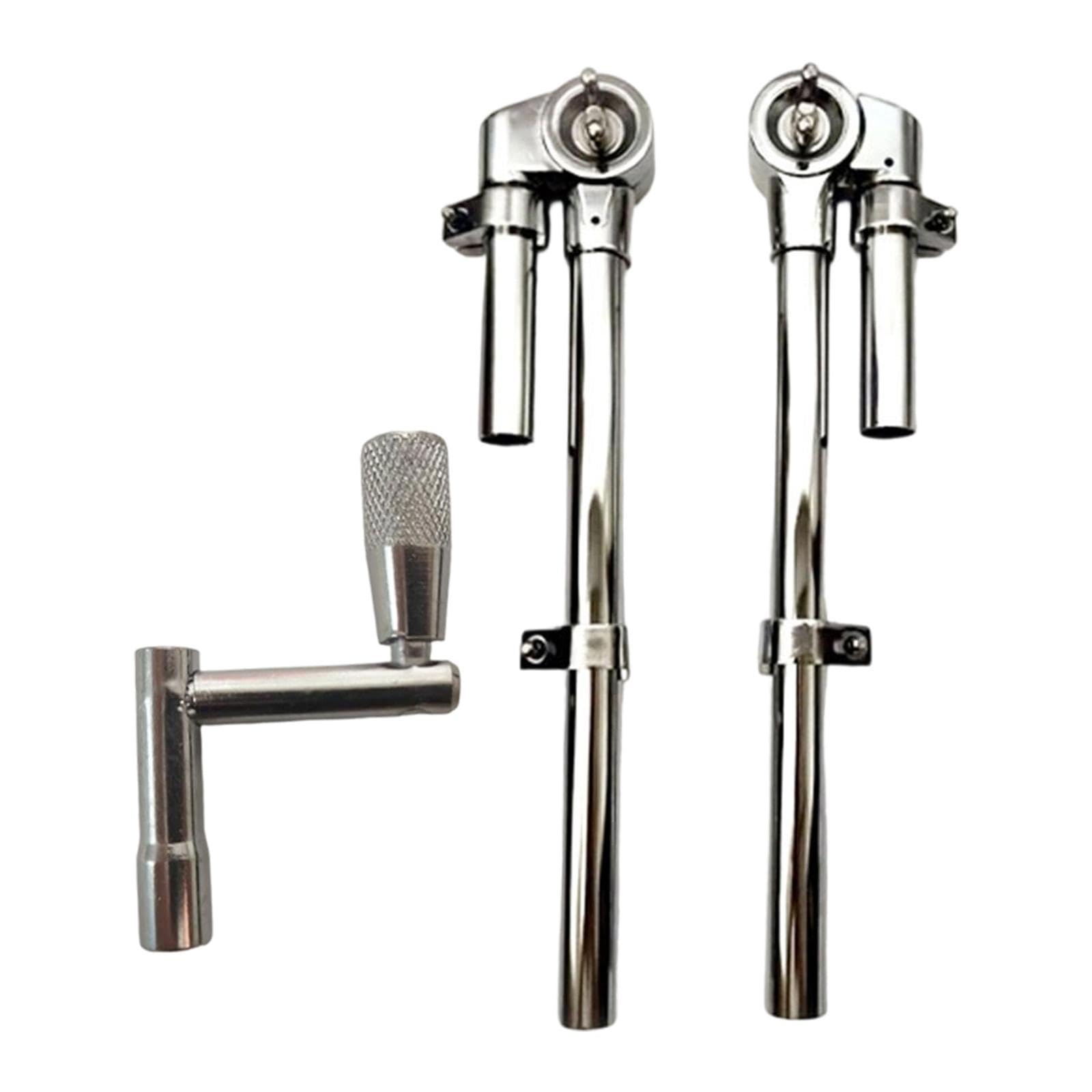 2X Staffe di Montaggio per Rullante Tom Drum Parte Home Concerti Negozio Supporti per Supporti