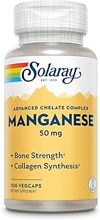 Solaray Manganese Supplement, 50 mg, 100 Count