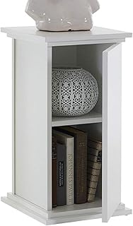 FMD Möbel Essex 1 Columna Decorativa Madera Blanco 30 x 30 x 58 cm