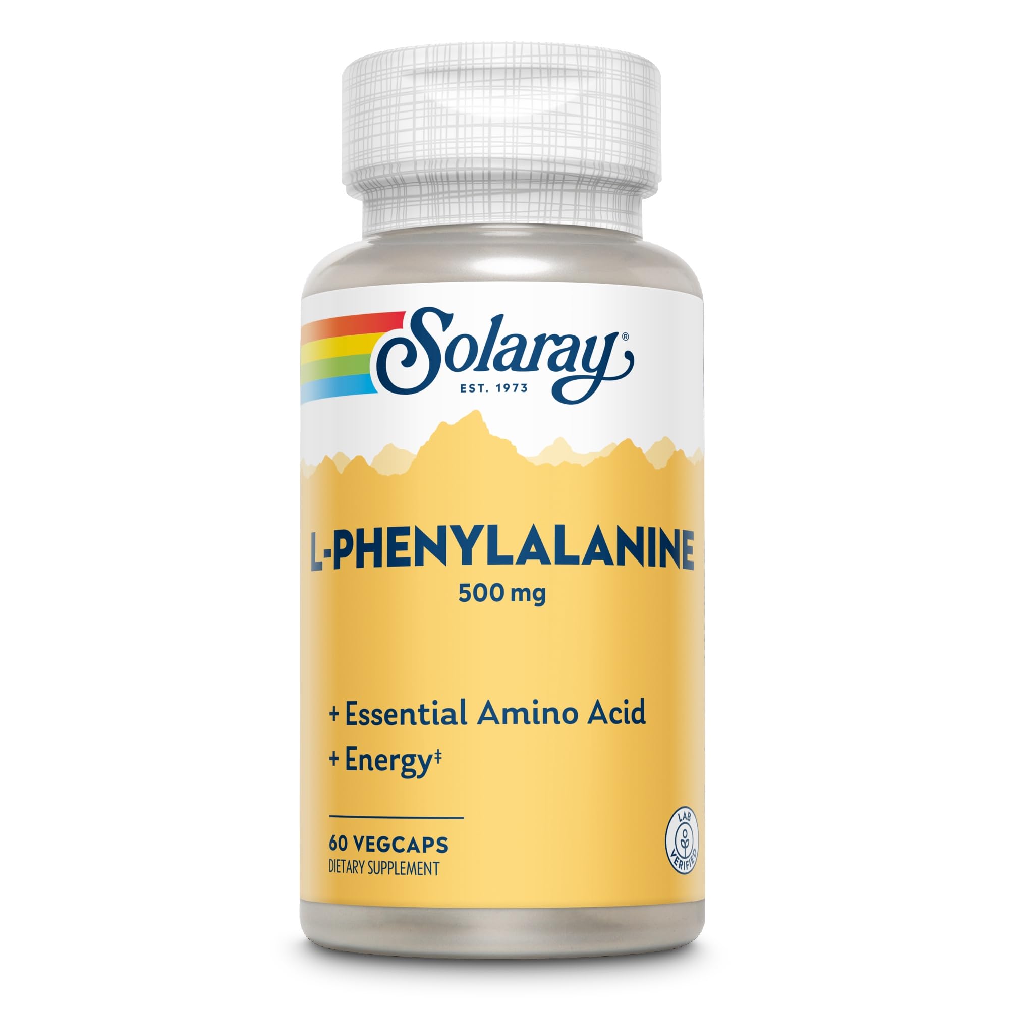 SOLARAY L-Phenylalanine 500 mg, 60 VegCaps