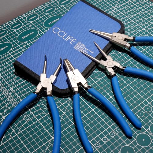 Alicates para anillos de retencion que evitan deformaciones de 225 mm 7