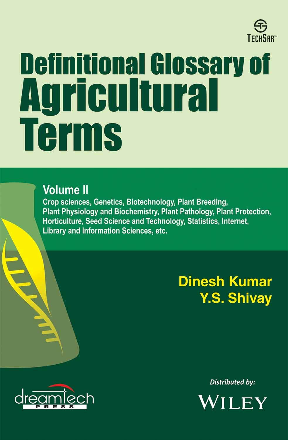 Definitional Glossary of Agricultural Terms, Vol-II | e