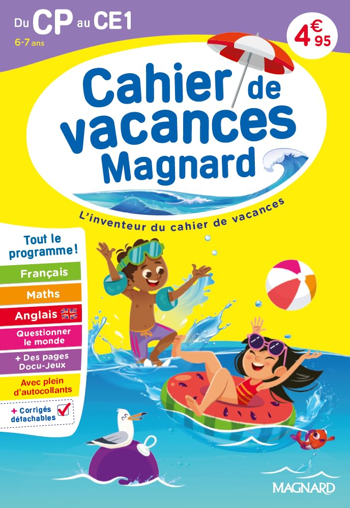 Cahier de vacances 2026, du CP vers le CE1 6-7 ans: Magnard, l’inventeur du cahier de vacances
