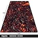 Anpollo Extended Large Speed Gaming Mouse Pad Gaming XXL Large Carpet Mouse Mat Pad 35.4x15.7x0.12inches Dimensions with Non-Slip Rubber-Lava