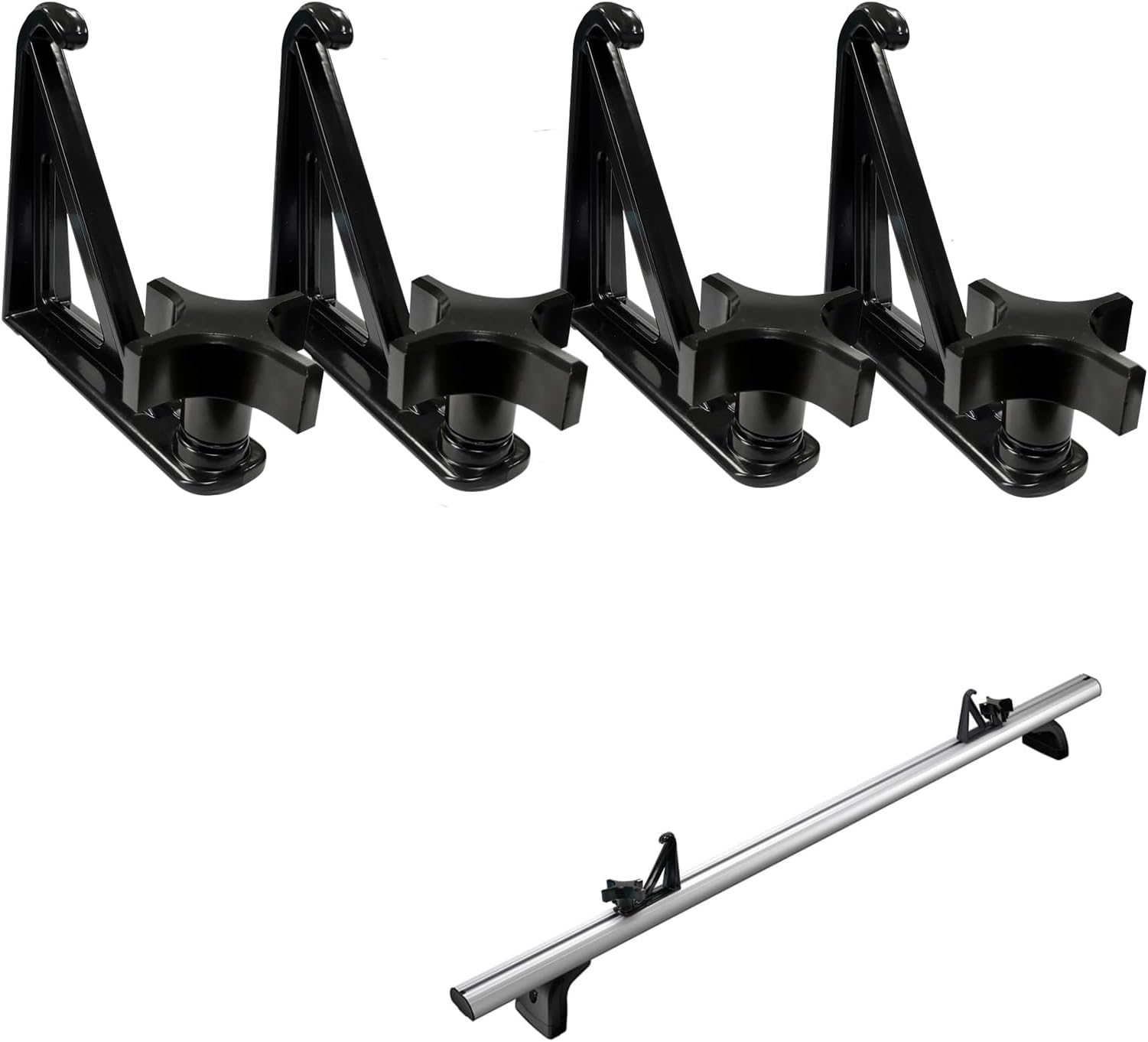 Load Stops Replacement T-Slot Truck Cross Bar for Ladder Firewood Skis Snowboard Kayak 4 Pack