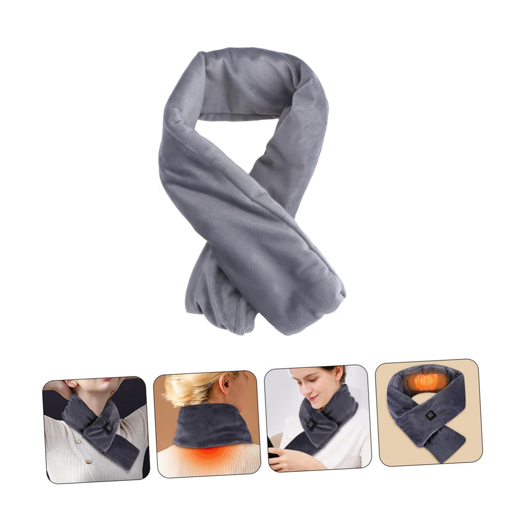 Ipetboom Sciarpa Riscaldante Usb Sciarpa Calda Invernale Portatile Calda Adatta Per Uso Quotidiano e Viaggio