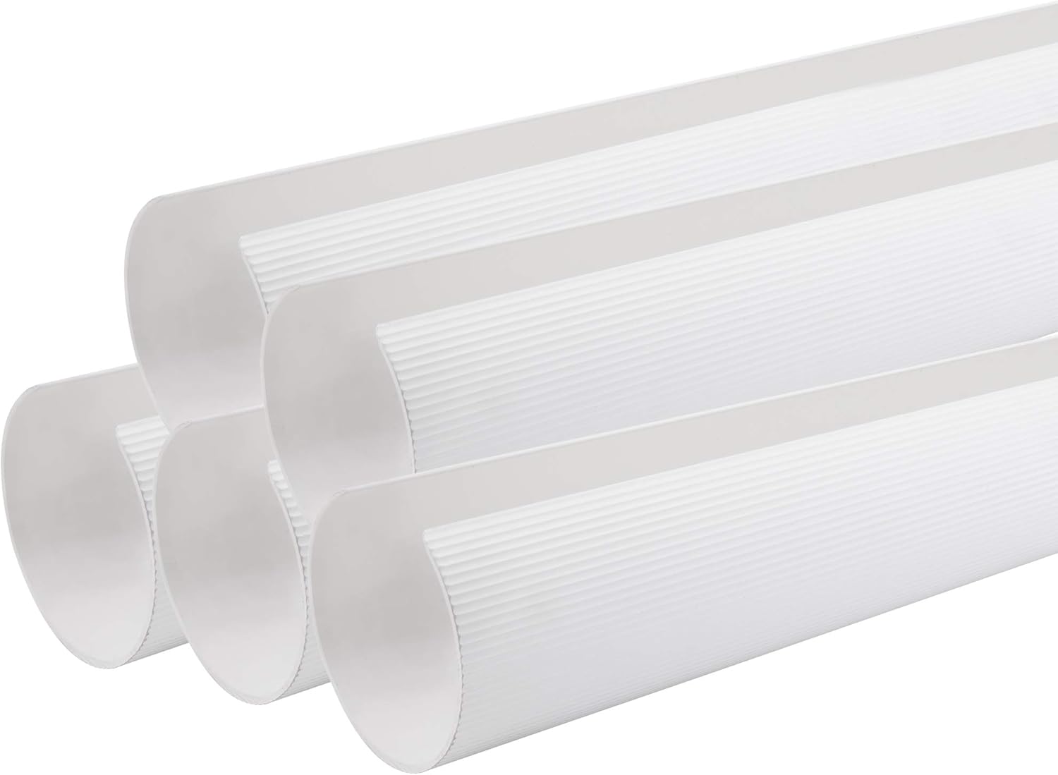 RecPro RV Patio Awning Cover Kit | 50" Segments Overlap to Protect Awning Fabric | White, Gray, Tan | Kits Up to 24 Feet | Made in USA (5-pc - Fits Awnings up to 20ft, White)