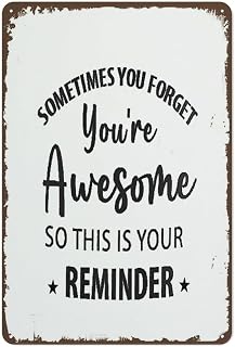 Incredible Person Note Statement Tin Sign 12x8 Inch