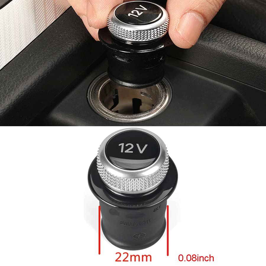 VHEUHZ Verchromt Zigarette Leichter Stecker Zigarette Leichter 